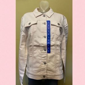 Buffalo Women’s Knit Denim Jacket Light Pink L